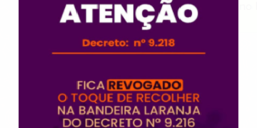 Prefeitura de Guarapuava revoga toque de recolher
