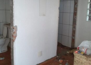 Candói – Estrutura do SAU é alvo de vândalos na BR-277