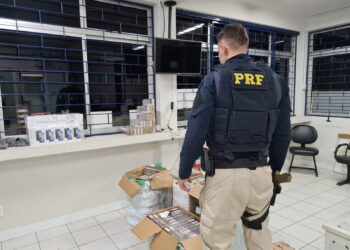 Celulares e cigarros são apreendidos em câmera fria de caminhão na BR-373