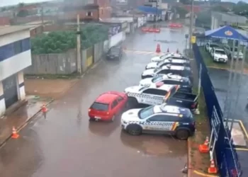 Vídeo. Motorista bêbado bate em viatura da PM e foge tomando cerveja