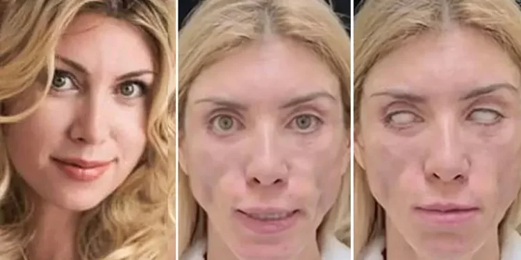 Miss russa não fecha mais os olhos nem sorri após complicações de plásticas