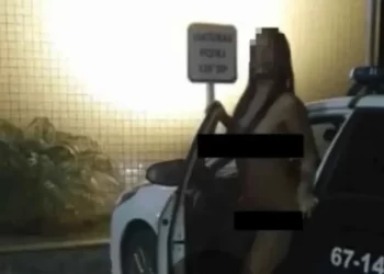 “Peladona” fotografada em delegacia é casada com inspetor de polícia no Rio de Janeiro