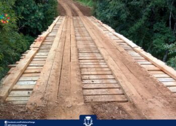 Reforma da ponte de divisa dos Municípios na comunidade Marrequinha em Pitanga