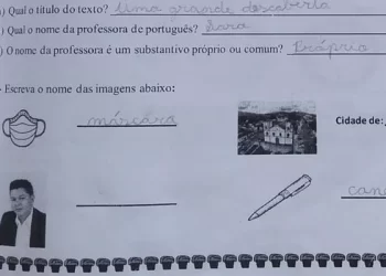 Tarefa de escola municipal faz propaganda do prefeito de Pirenópolis