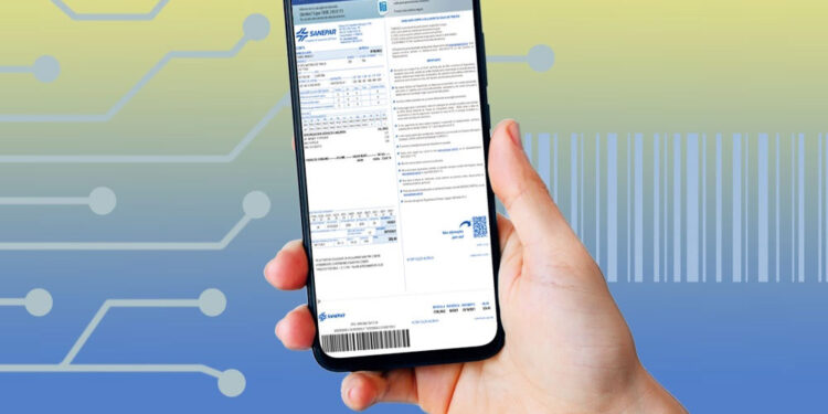 Sanepar implanta fatura digital para facilitar acesso do cliente à conta