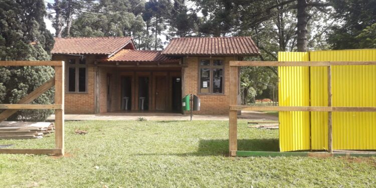 Banheiros públicos do Parque das Araucárias estão em reformas
