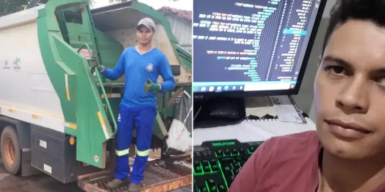 ‘O lixeiro agora é desenvolvedor’: Coletor de lixo usa horas vagas para estudar tecnologia, no Paraná, e realiza sonho