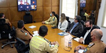 Comandante-Geral recebe agentes da Controladoria-Geral do Estado para tratar sobre o Programa de Integridade e Compliance