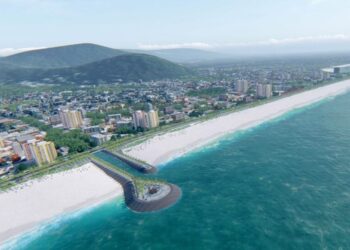 Canteiro de obras da revitalização da orla de Matinhos será apresentado nesta segunda