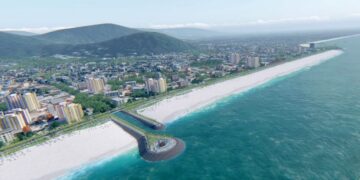 Canteiro de obras da revitalização da orla de Matinhos será apresentado nesta segunda