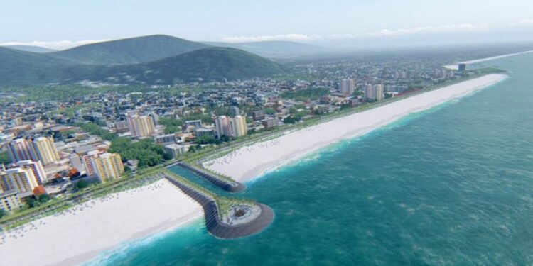 Canteiro de obras da revitalização da orla de Matinhos será apresentado nesta segunda