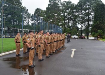 Formatura e reconhecimento de policiais militares do 16º BPM