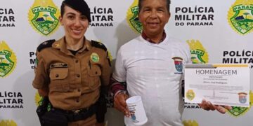 Policial Militar veterano recebe homenagem do 16ºBPM