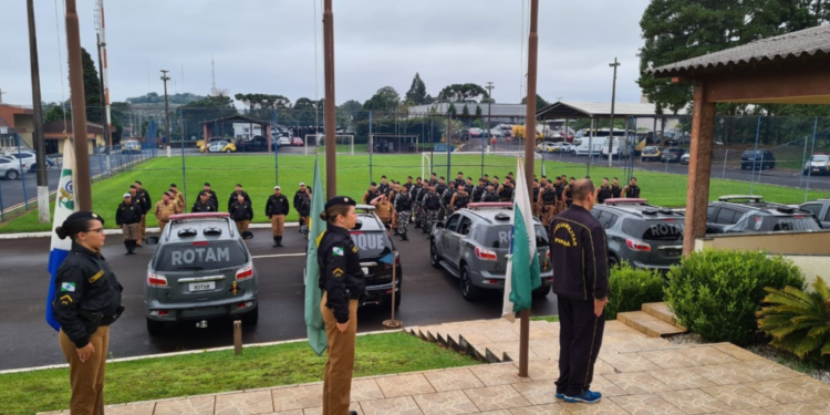 Equipes  Choque e Rotam, reforçam o policiamento nas 4 Companhias do 16ºBPM