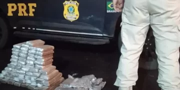 Jovem é preso levando quase 40 kg de maconha dentro de ônibus, em Guarapuava