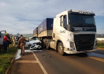 Acidente tira a vida de uma pessoa na PR-466 em Guarapuava
