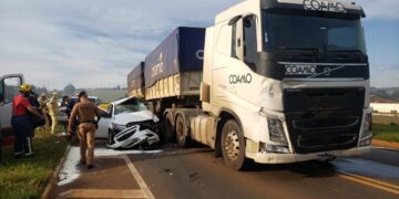 Acidente tira a vida de uma pessoa na PR-466 em Guarapuava