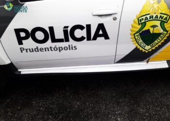 Em Prudentópolis veículo arrancou bruscamente em frente a viatura patinando por cerca de 10 metros