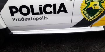 Em Prudentópolis veículo arrancou bruscamente em frente a viatura patinando por cerca de 10 metros