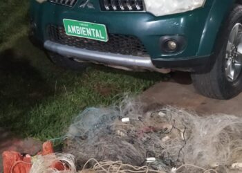 Polícia Ambiental apreende quase 1.500 metros de redes de pesca