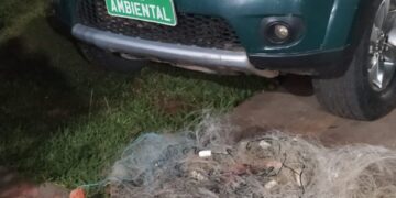 Polícia Ambiental apreende quase 1.500 metros de redes de pesca