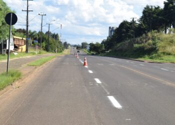 Av. Vereador Serafim Ribas recebe melhorias na sinalização de trânsito