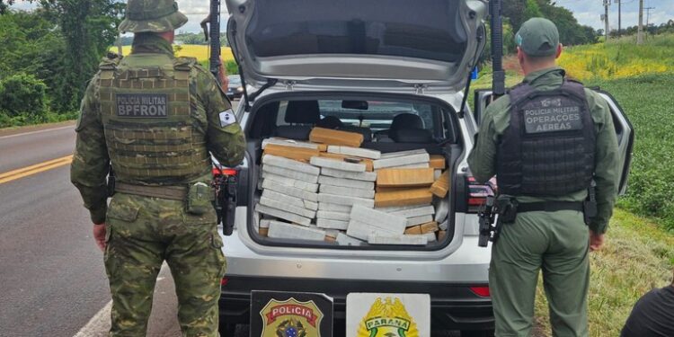 “660 kg de drogas em um carro roubado: FICCO desmonta rota do tráfico no Oeste do Paraná”