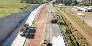 PRC-466 entra na reta final: duplicação em concreto entre Palmeirinha e Guarapuava atinge 93%